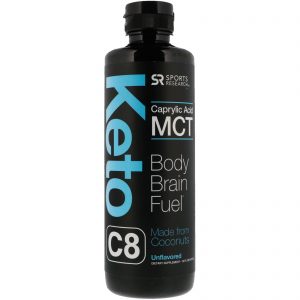 Sports Research, Keto C8, TCM de Ácido Caprílico, Sem Sabor, 473 ml (16 fl oz)