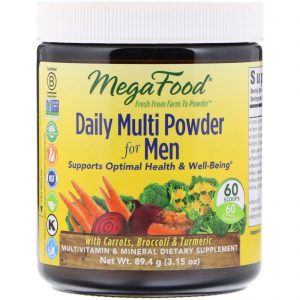MegaFood, Multivitamínico Diário em Pó para Homens, 89,4 g (3,15 oz)