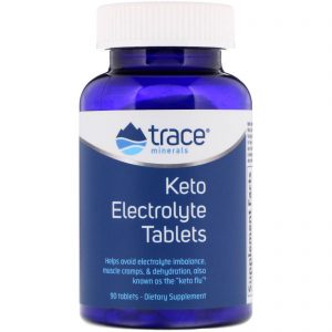 Trace Minerals Research, Comprimidos de Eletrólitos Cetogênicos, 90 Comprimidos