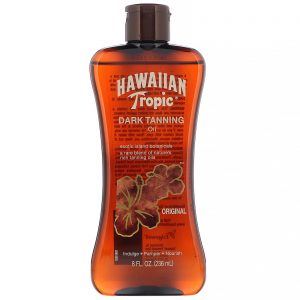 Hawaiian Tropic, Óleo bronzeador escuro, Original, 236 ml