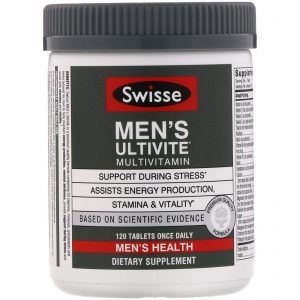 Swisse, Ultivite Multivitamínico para Homens, 120 Comprimidos
