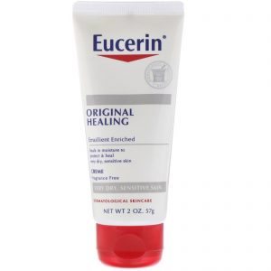 Eucerin, Cicatrizante Natural, Creme para Pele Muito Seca e Sensível, Sem Perfume, 57 g (2 oz)