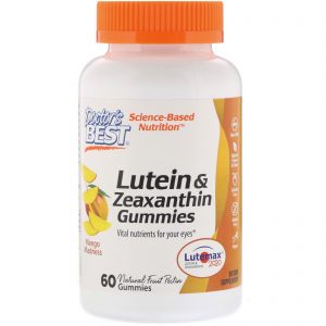 Doctor's Best, Gomas de Luteína e Zeaxantina, Mango Madness, 60 Gomas