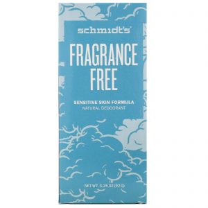Schmidt's Naturals, Desodorante Natural, Fórmula para Pele Sensível, Sem Perfume, 92 g (3,25 oz)