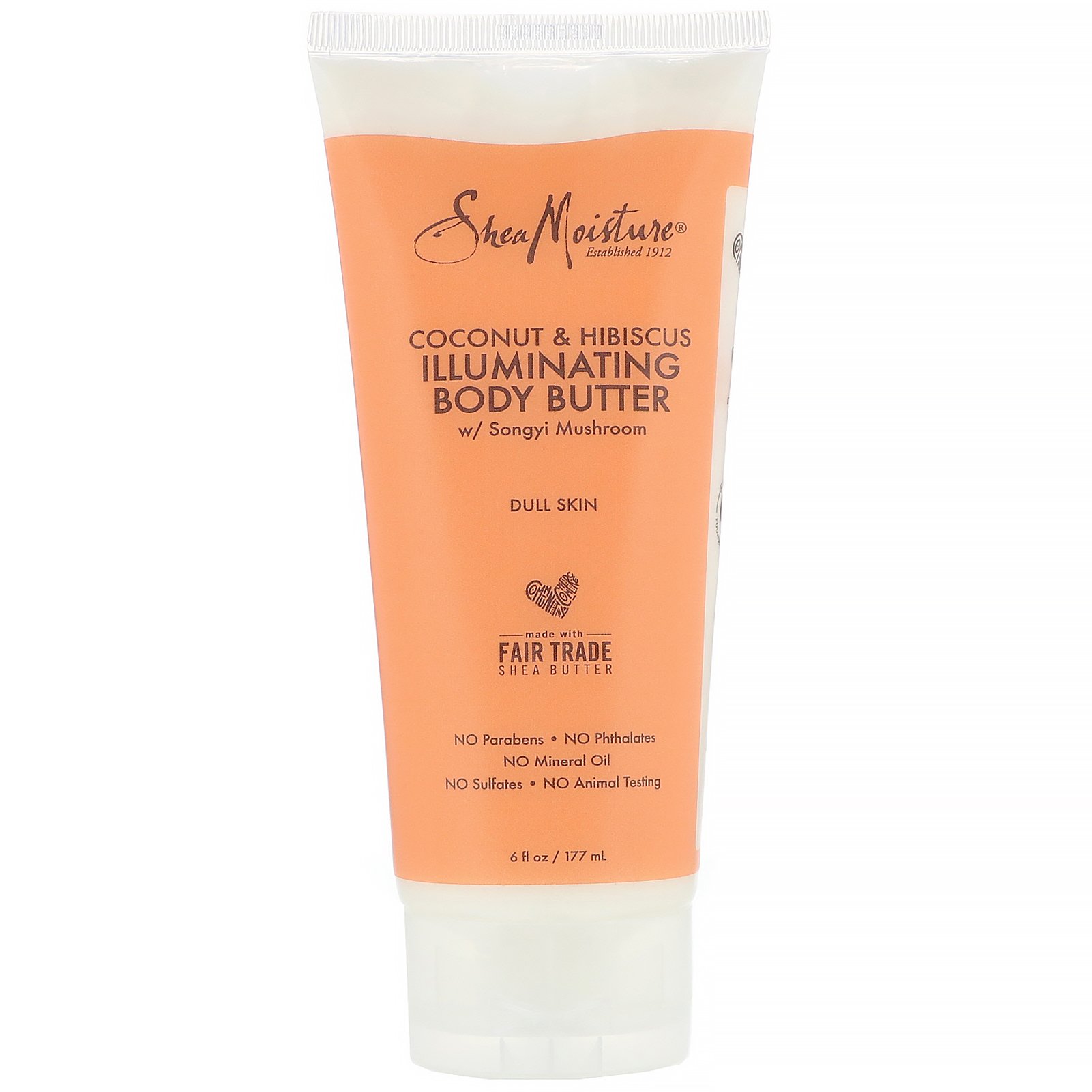 SheaMoisture, Illuminating Body Butter, Coconut & Hibiscus, 6 fl oz (177 ml)