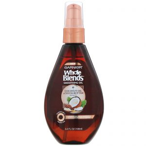 Garnier, Whole Blends, Óleo suavizante com óleo de coco e manteiga de cacau, 100 ml