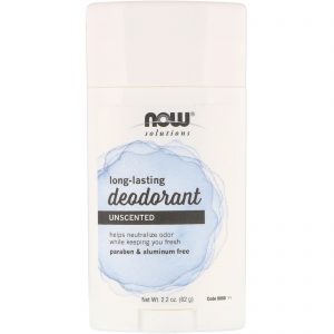Now Foods, Long Lasting Deodorant, Unscented, 2.2 oz (62 g)