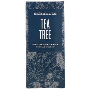 Schmidt's Naturals, Desodorante Natural, Fórmula para Pele Sensível, Árvore do Chá, 92 g (3,25 oz)