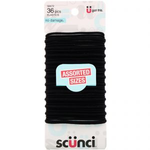 Scunci, Elásticos No Damage, tamanhos variados, 36 peças