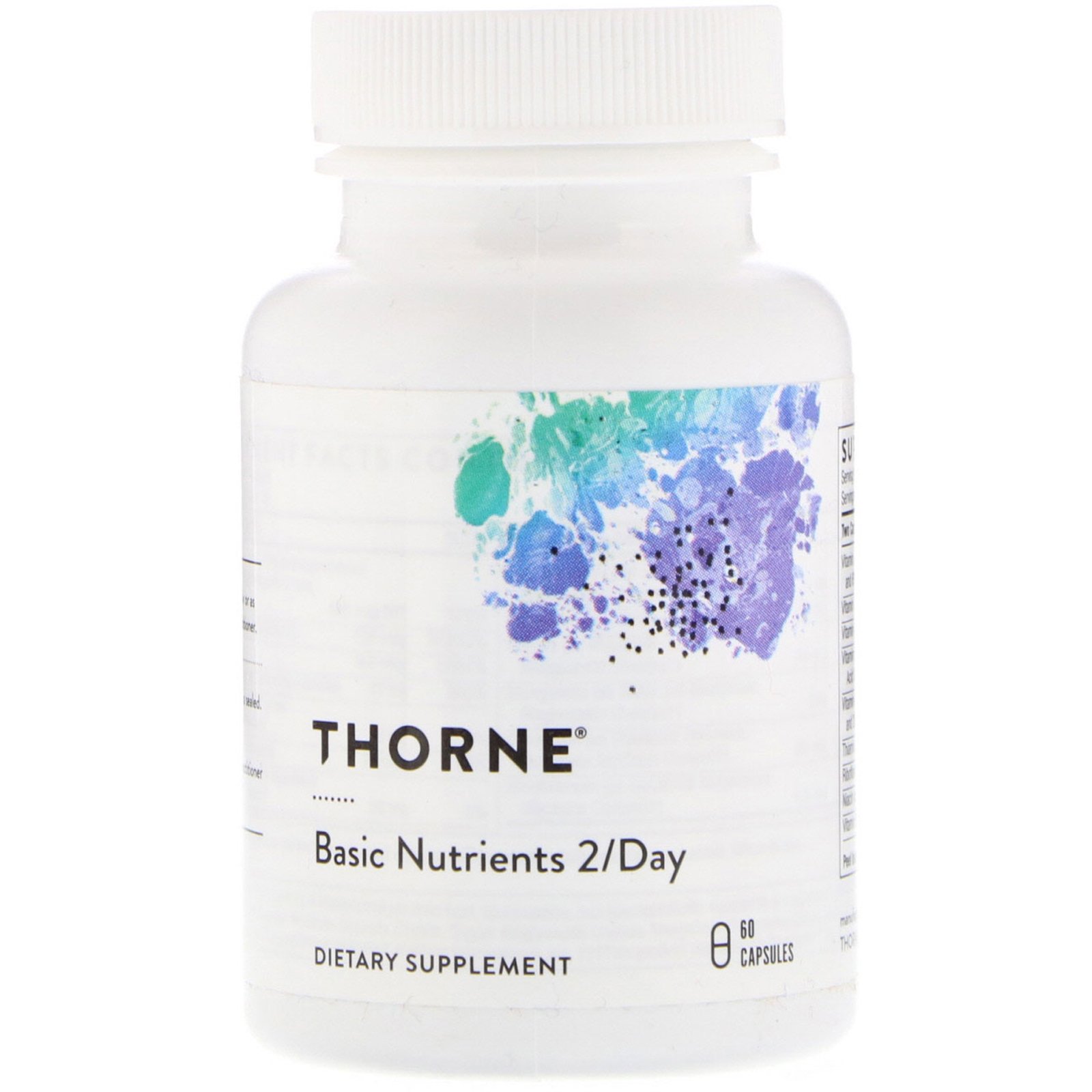 Thorne Research, Nutrientes Básicos 2/Dia, 60 Cápsulas