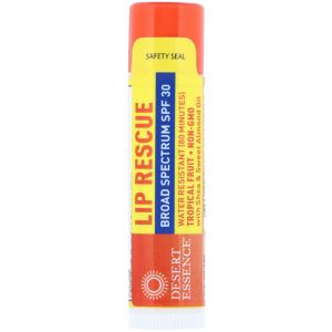 Desert Essence, Lip Rescue, SPF 30, Tropical Fruit, .15 oz (4.25 g)