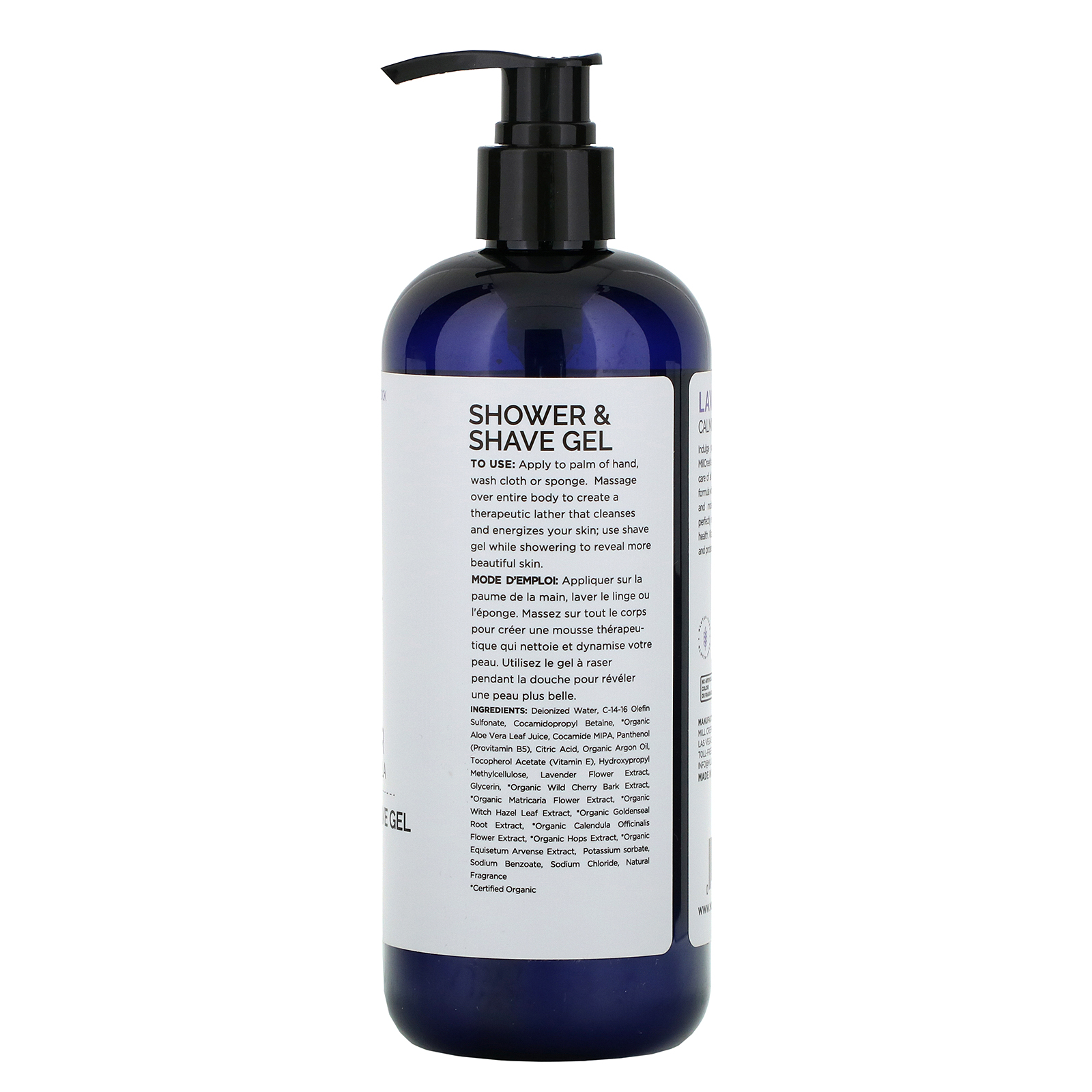 Mill Creek Botanicals, Shower & Shave Gel, Lavender, 14 fl oz (414 ml) - Imagem 2