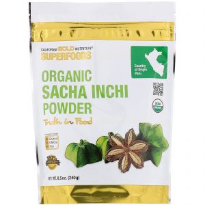 California Gold Nutrition, Superalimentos, Incha de Sacha Orgânica em Pó, 8,5 oz (240 g)