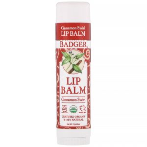 Badger Company, Hidratante Labial, Sabor Canela, 17 g (0,60 oz)
