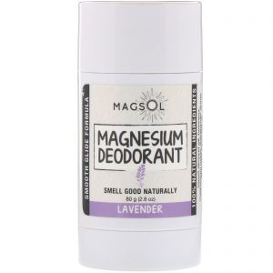 Magsol, Desodorante de Magnésio, Lavanda, 2,8 oz (80 g)