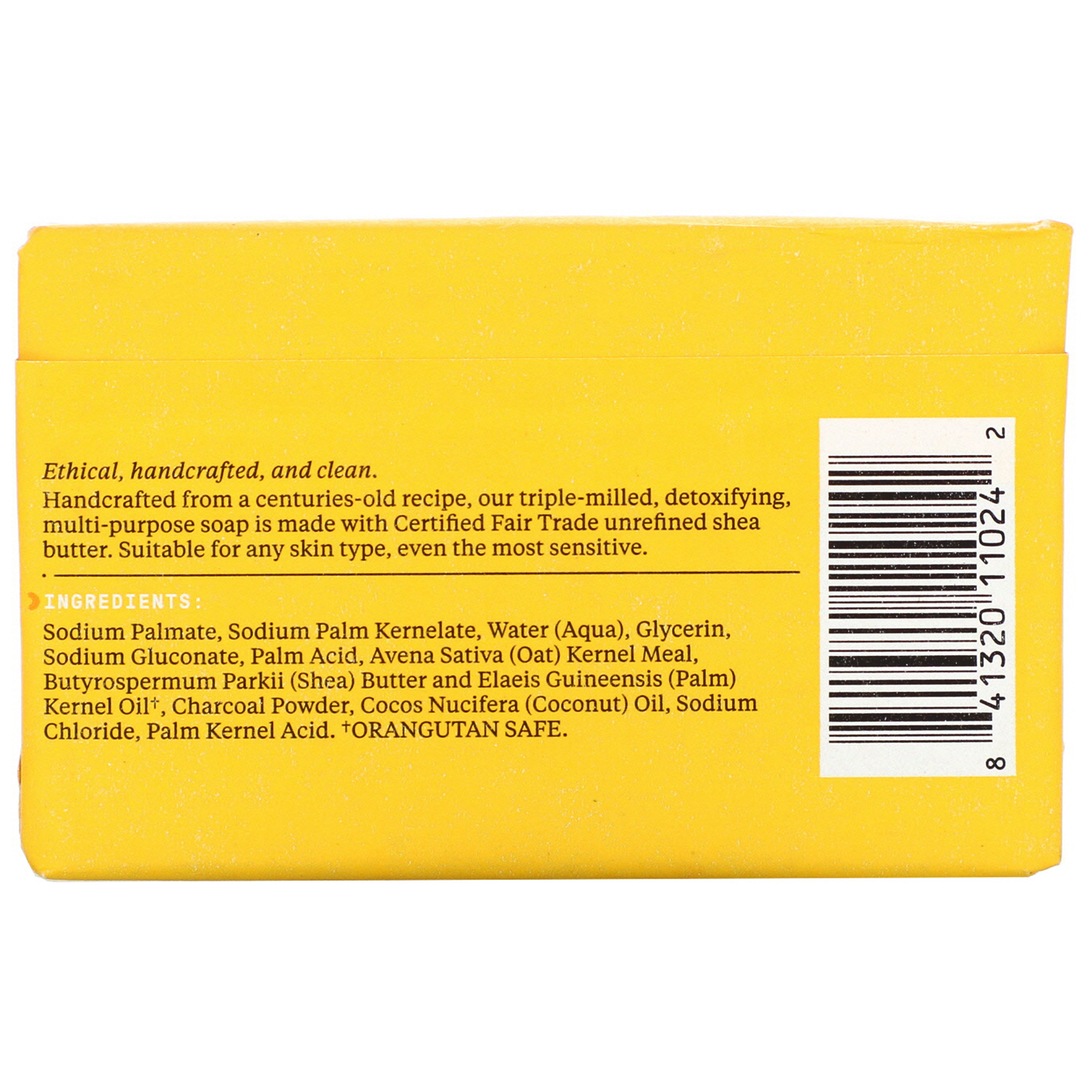 Alaffia, Authentic African Black Soap Triple Milled Soap, Unscented, 5 oz (140 g) - Imagem 3