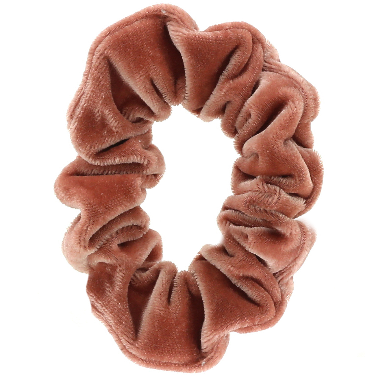 Kitsch, Presilhas Elásticas de Veludo, Vermelho/Malva, Pacote com 5 - Imagem 3