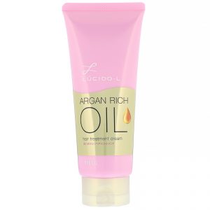 Mandom, Lucido-L, Enriquecido com óleo de argan, Creme de tratamento para os cabelos, 150 g