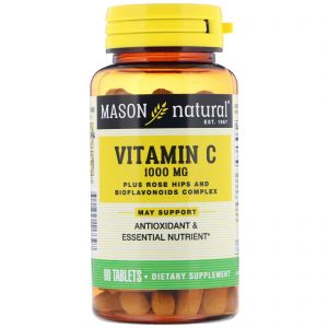 Mason Natural, Vitamina C, 1.000 mg, 90 Comprimidos