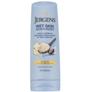 Jergens, Hidratante para pele molhada, Óleo de manteiga de karité, 10 fl oz (295 ml)