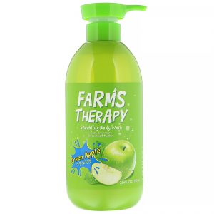 Doori Cosmetics, Farms Therapy, Sabonete líquido espumante para o corpo, Maçã verde, 700 ml