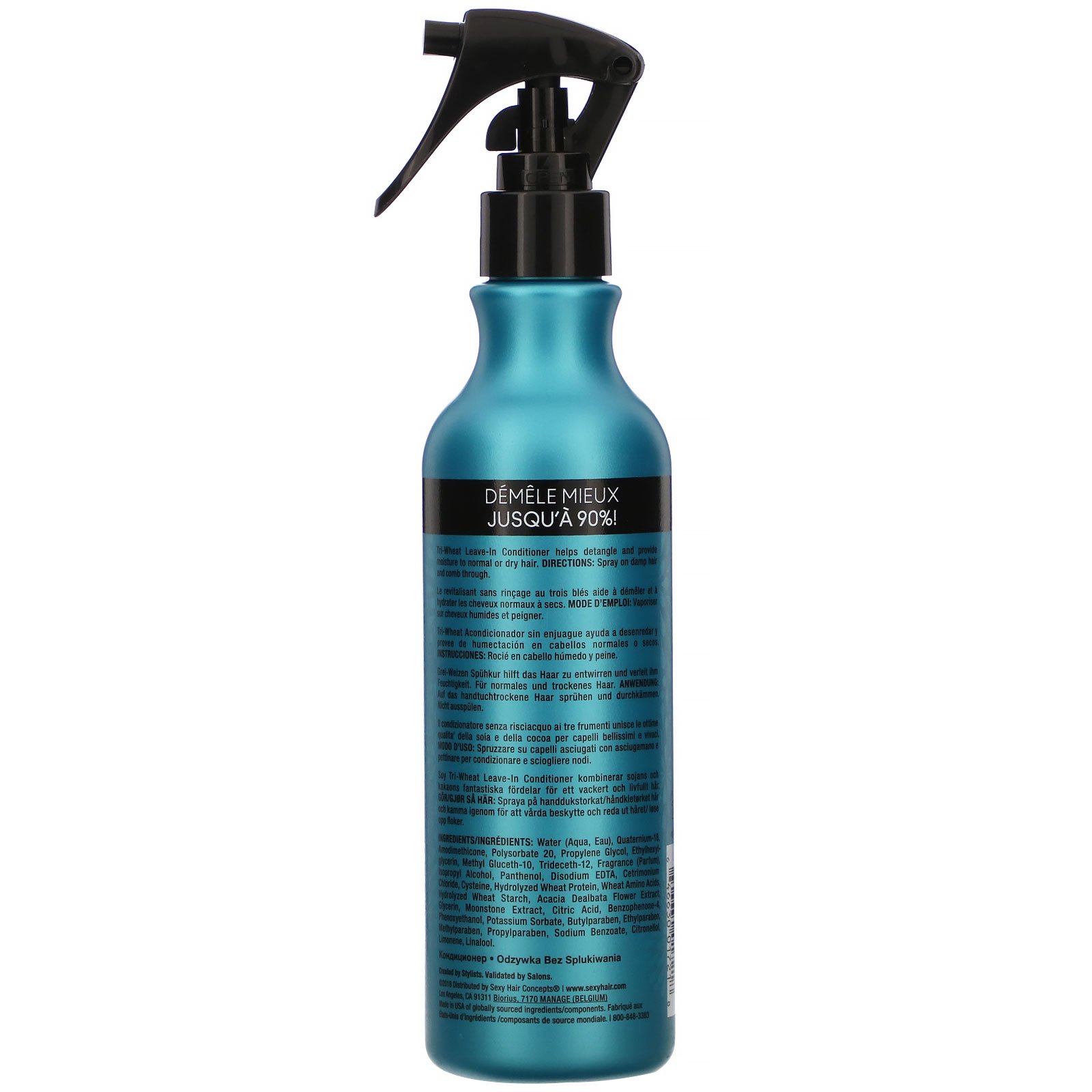 Sexy Hair, Healthy Sexy Hair, Tri-Wheat Leave In Conditioner, 8.1 fl oz (250 ml) - Imagem 2