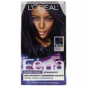 L'Oreal, Feria, Power Violet, cor brilhante de alta intensidade, Deepest Violet V28, 1 aplicação