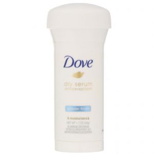 Dove, Sérum seco, Desodorante antitranspirante, Acabamento em pó, 48 g