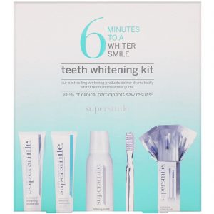 Supersmile, 6 minutos para um sorriso mais branco, Kit de clareamento dental, Kit com 5 unidades