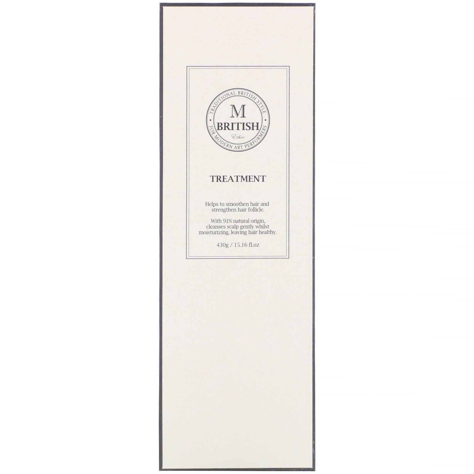 British M, Ethic, Treatment, 15.16 fl oz (430 g) - Imagem 2