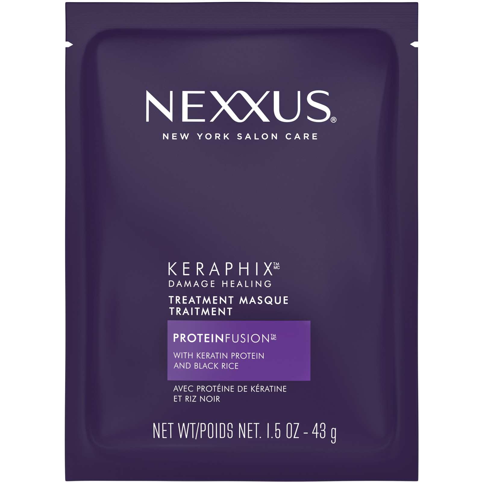 Nexxus, Máscara de tratamento capilar Keraphix, Reparação de danos, 43 g