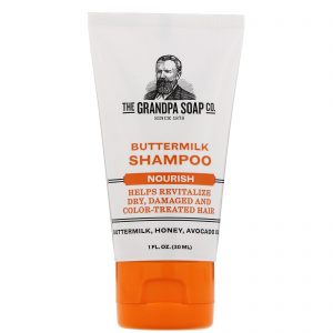 Grandpa's, Shampoo de Buttermilk, Nutrição, 30 ml (1 fl oz)