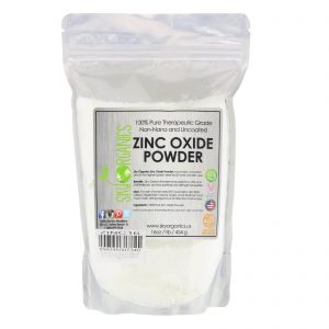 Sky Organics, Óxido de zinco em pó, Grau terapêutico 100% puro, 16 oz (454 g)