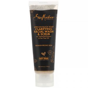 SheaMoisture, Sabonete Escuro Africano, Sabonete Facial Cremoso Clareador e Esfoliante, 113 g (4 oz)