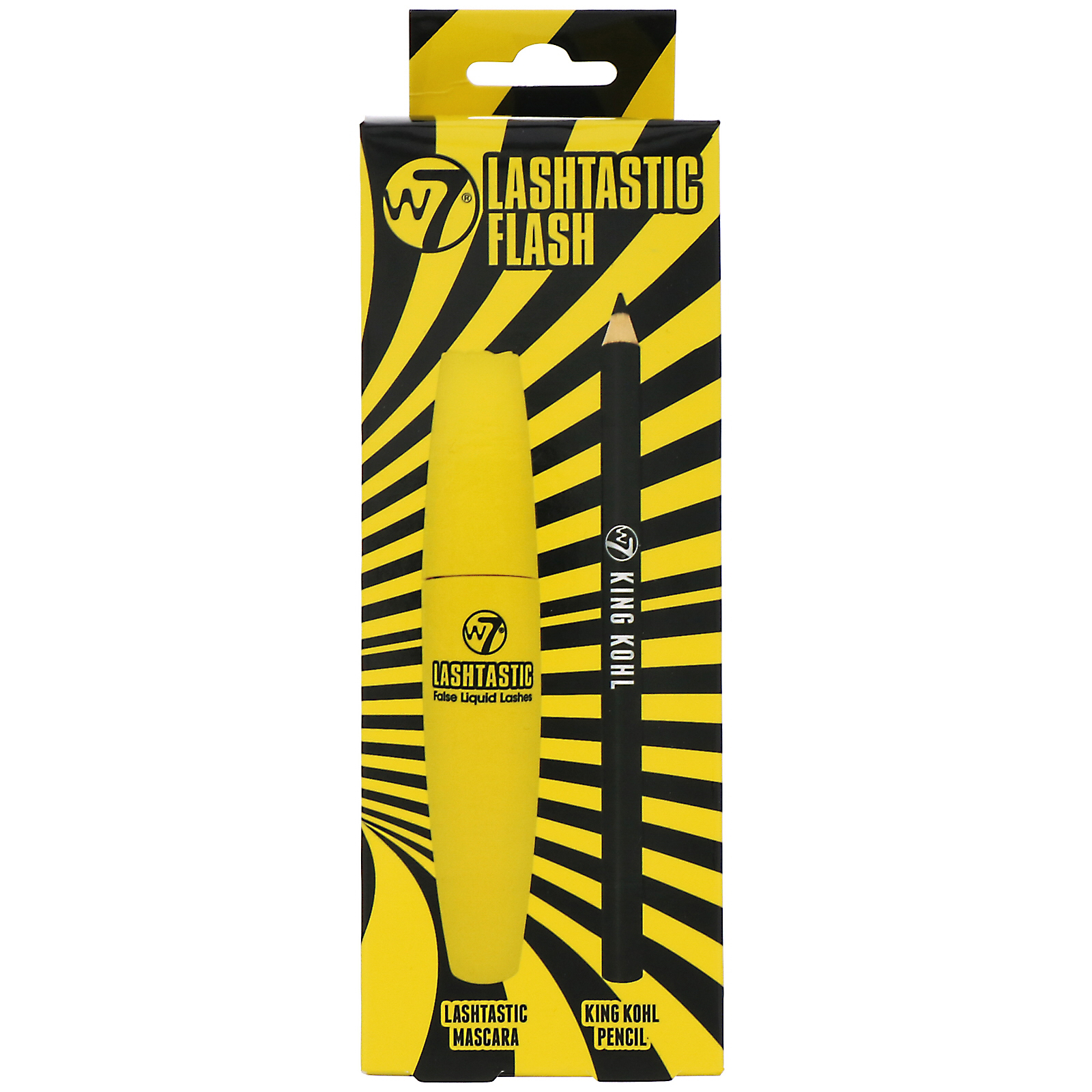 W7, Lashtastic Flash, Rímel Lashtastic + Lápis preto King Kohl - Imagem 3