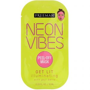 Freeman Beauty, Neon Vibes, Get Lit, máscara iluminadora Peel-Off, 10 ml (0.33 fl oz)