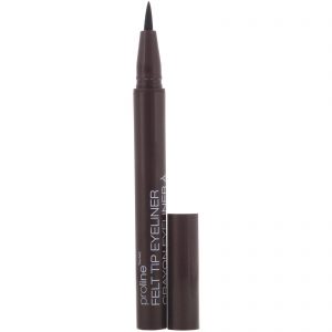 Wet n Wild, Delineador com ponta de feltro ProLine, marrom escuro, 0,017 oz (0,5 g)