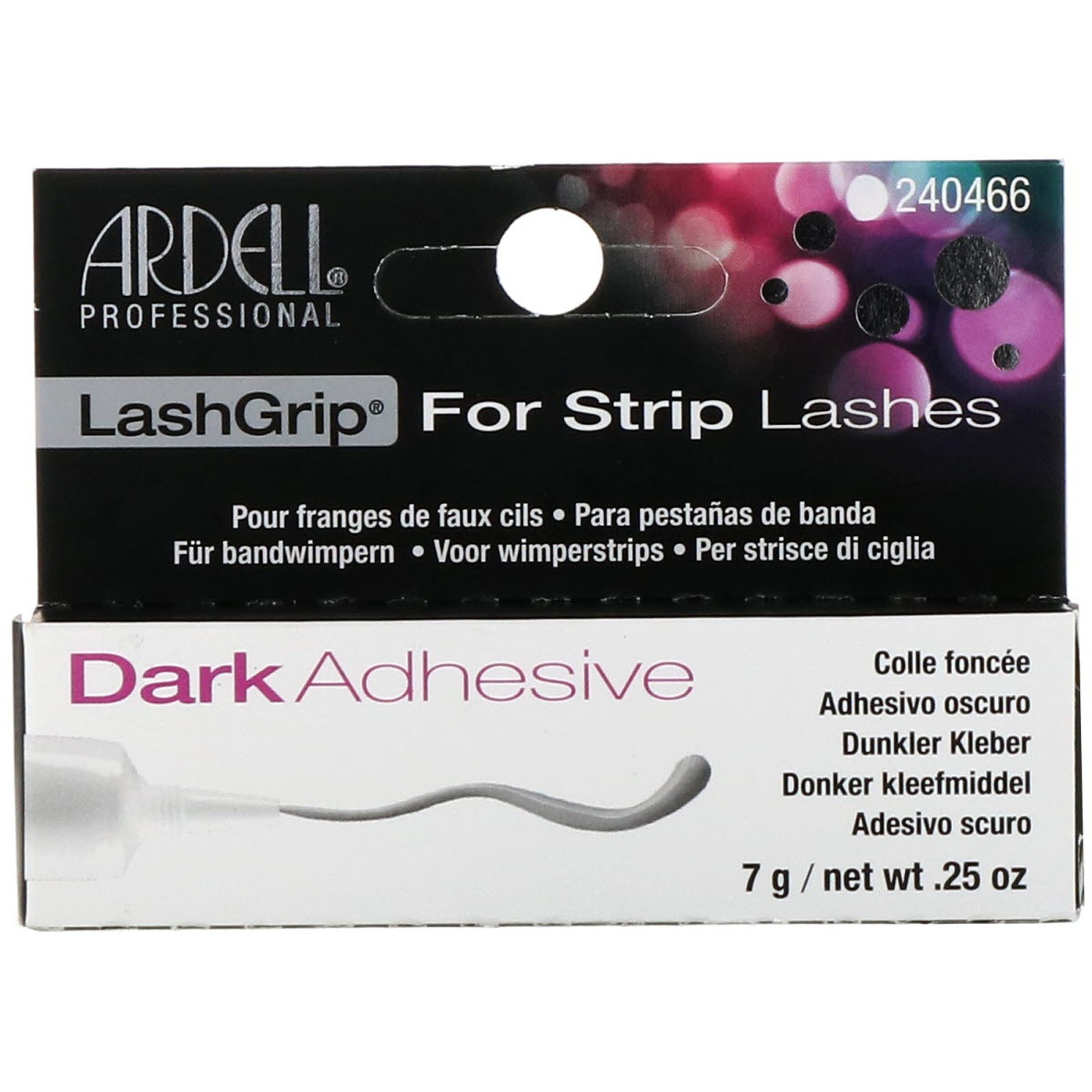 Ardell, LashGrip, para Extensão de Cílios, Adesivo Escuro, .25 oz (7 g) - Imagem 2