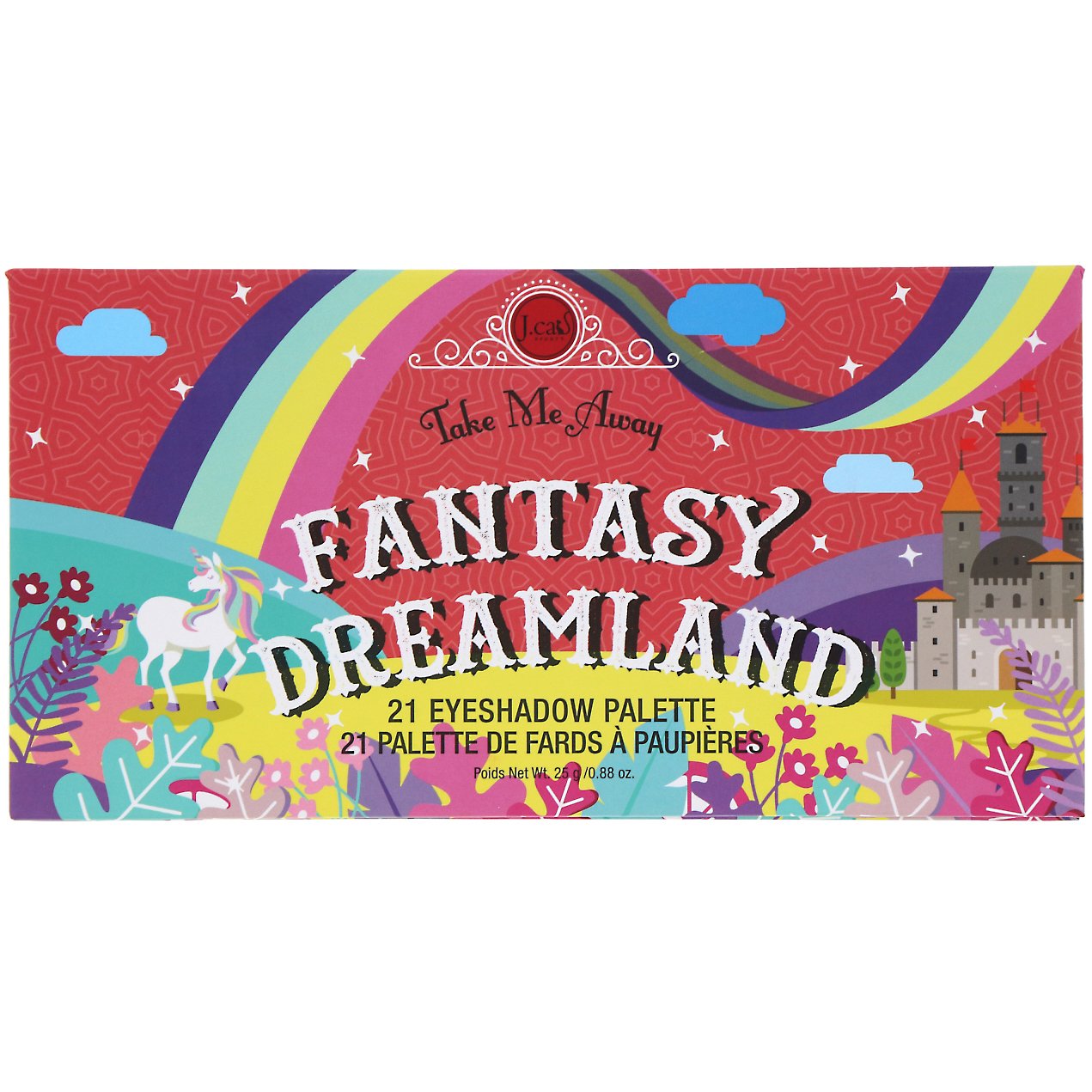 J.Cat Beauty, Paleta de sombras Take Me Away, ESP303 Terra dos sonhos da fantasia, 25 g - Imagem 2