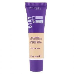Rimmel London, Base matificante de cobertura total Stay Matte, 085 Bege claro 30 ml