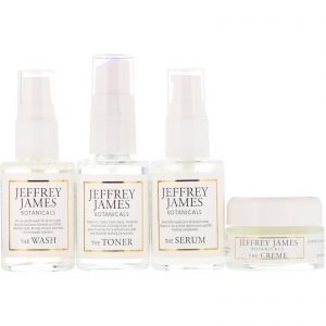 Jeffrey James Botanicals, Conjunto de Viagem Deluxe, Conjunto de 4 Unidades