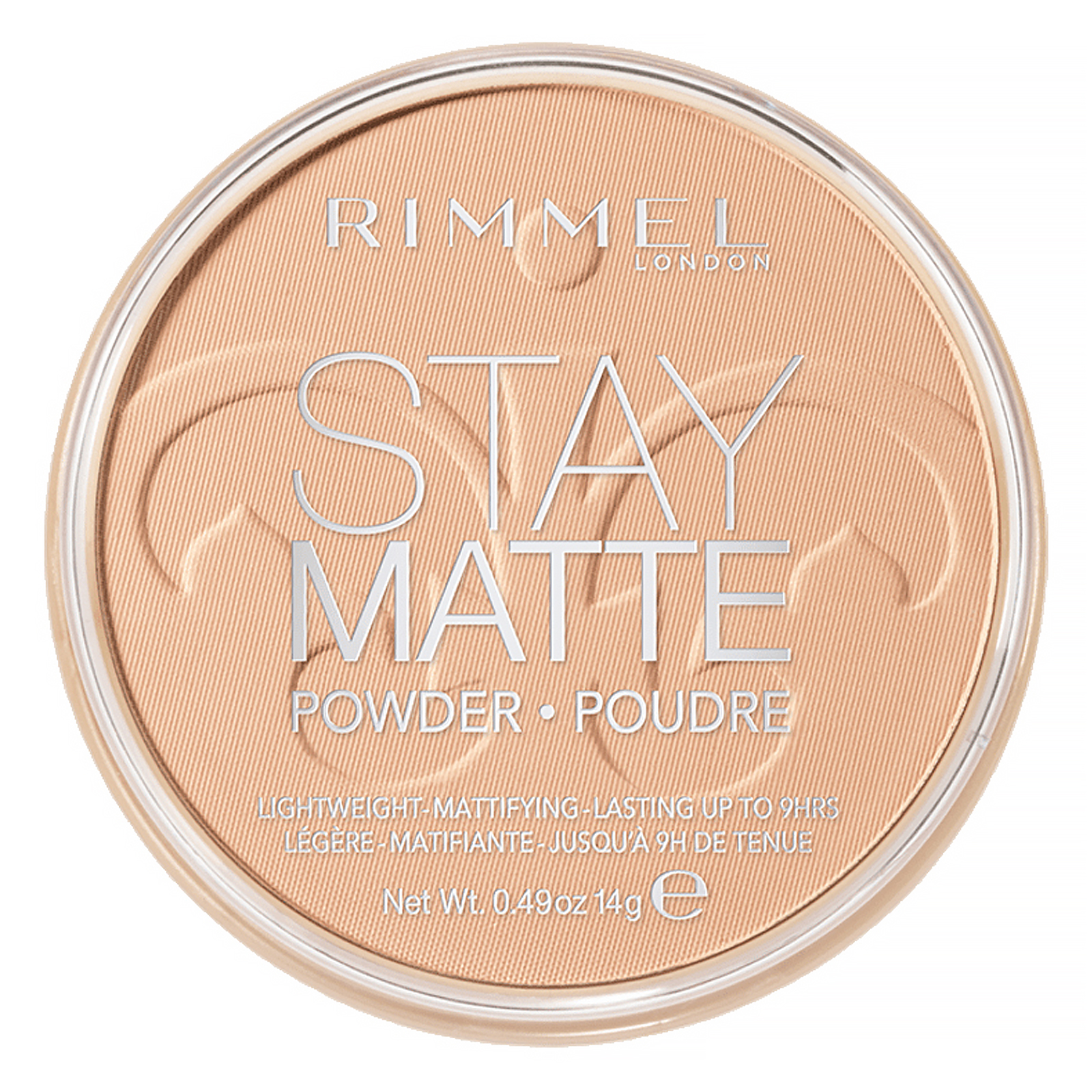 Rimmel London, Pó compacto Stay Matte, leve e fosco, 004 Sandstorm, 14 g