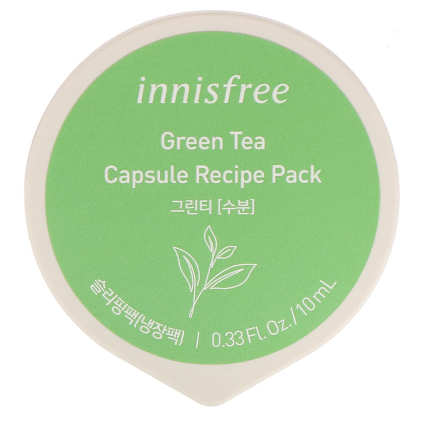Innisfree, Pacote de Receita em Cápsula, Chá Verde, 10 ml (0,33 fl oz)