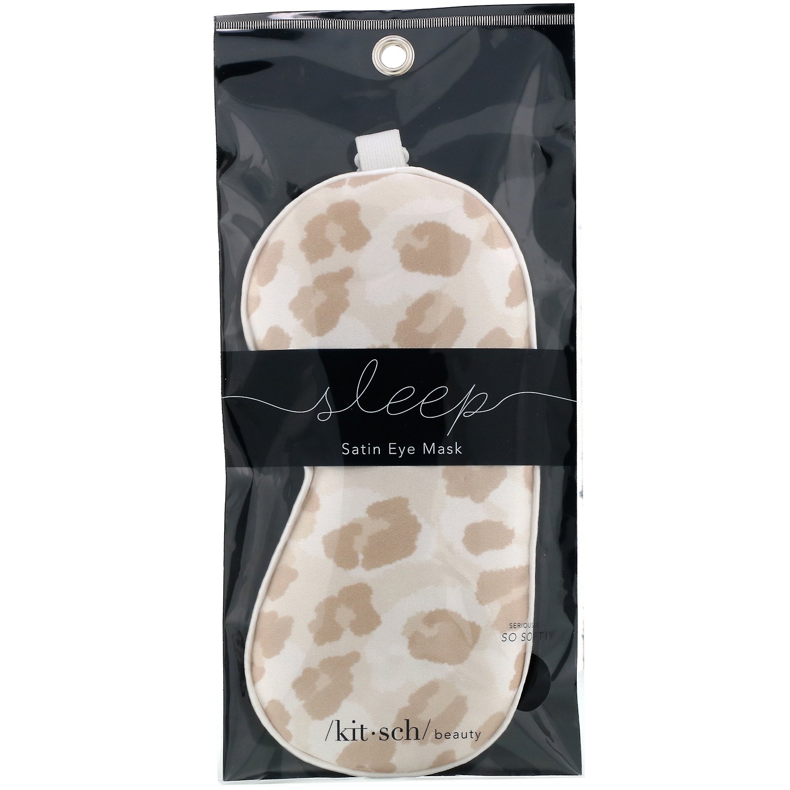 Kitsch, Máscara de Cetim para Olhos, Leopardo, 1 Máscara para Olhos