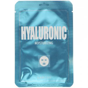 Lapcos, Máscara Asiática de Ácido Hialurônico, Hidratante, 1 Folha, 25 ml (0,84 fl oz)