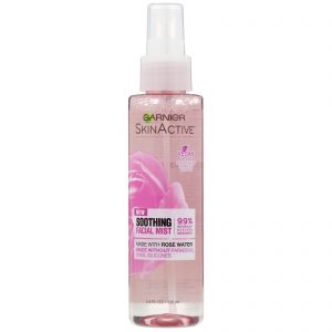 Garnier, SkinActive, Spray facial calmante com água de rosas, 130 ml