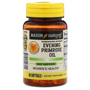 Mason Natural, Óleo de Prímula, 60 Cápsulas Gelatinosas