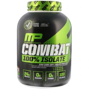 MusclePharm, Isolado Combat 100%, Leite com Chocolate, 5 lb (2268 g)