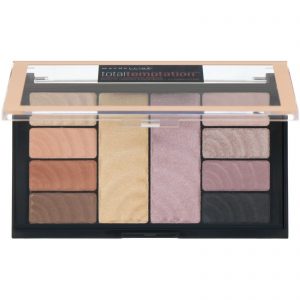 Maybelline, Total Temptation, paleta de sombra + iluminador, 12 g