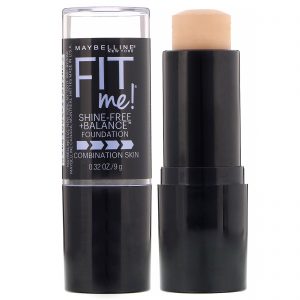 Maybelline, Fit Me, base em bastão Shine-Free + Balance, 115 Ivory, 9 g